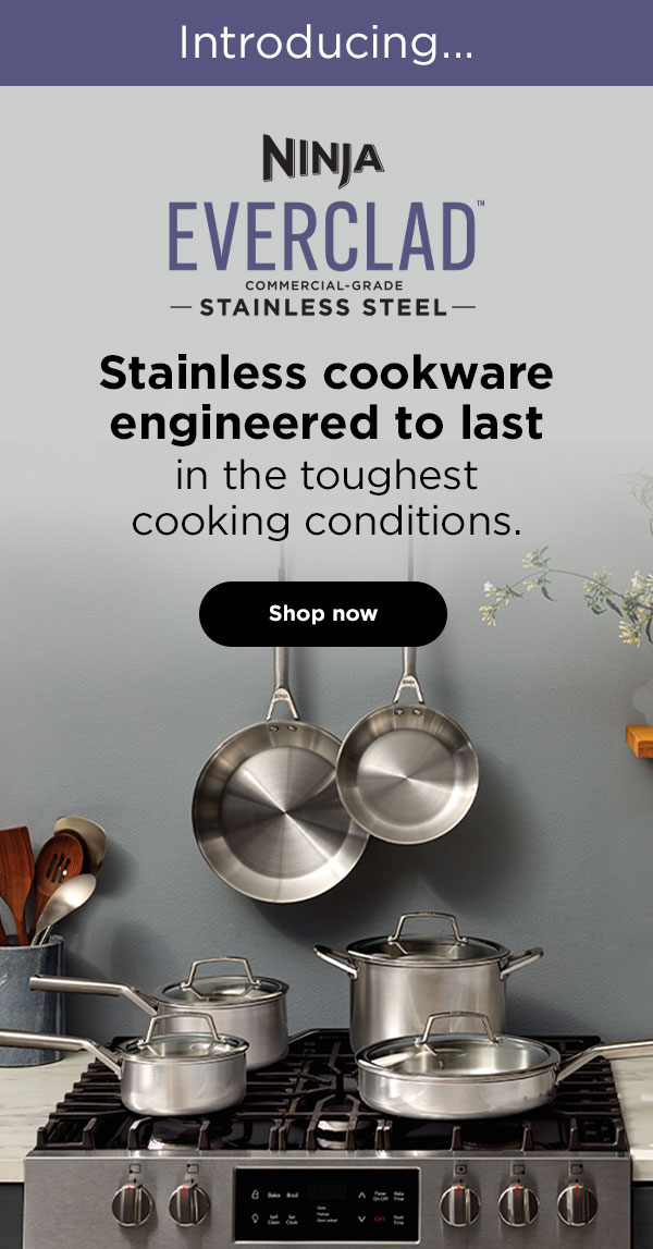  Ninja EverClad Stainless Steel Cookware 12 Piece Pots