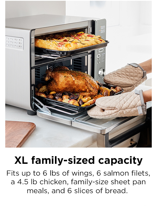 XL family-sized capacity