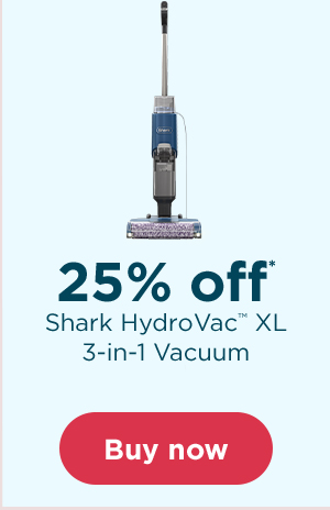 25% off* Shark HydroVac XL 3-in-1 Vacuum
