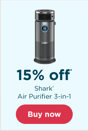 15% off* Shark Air Purifier 3-in-1