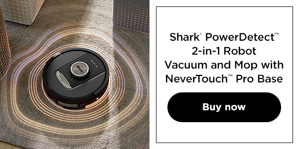 Shark® PowerDetect™ 2-in-1 Robot Vacuum and Mop with NeverTouch™ Pro Base