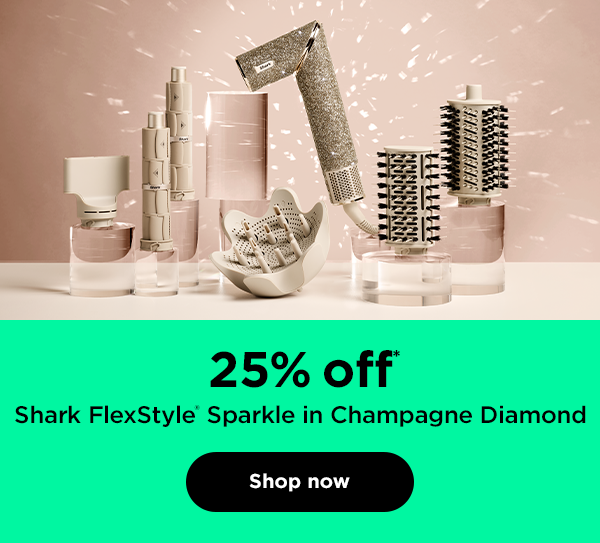 25% off* Shark FlexStyle® Sparkle in Champagne Diamond