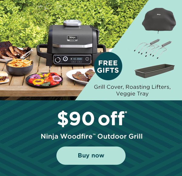 $90 off* Ninja Woodfire™ Outdoor Grill