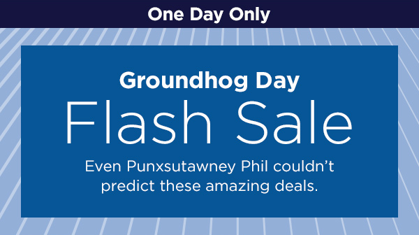 One day only - Groundhog Day Flash Sale