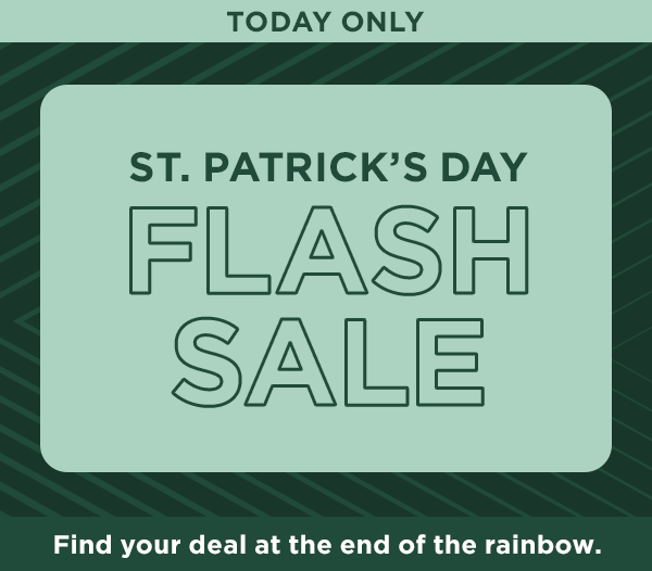 Today only--St. Patrick's Day Flash Sale