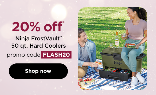 20% OFF* Ninja FrostVault™ 50 qt. Hard Coolers with promo code FLASH20