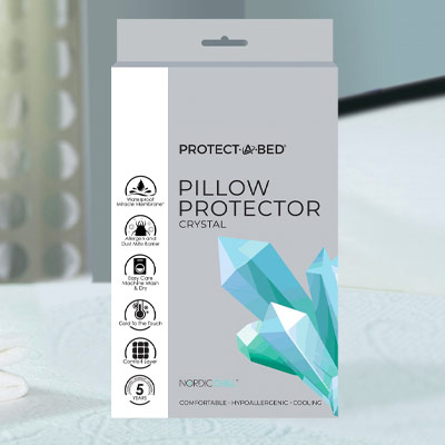 Protect-A-Bed Crystal Cooling Pillow Protector With Tencel