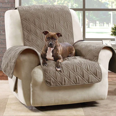 Microfiber Pet Recliner Quilted Furniture Cover | Pet Furniture Cover