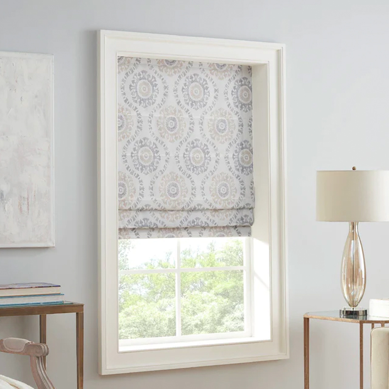 Adonis by Waverly® Medallion Cordless Roman Shade