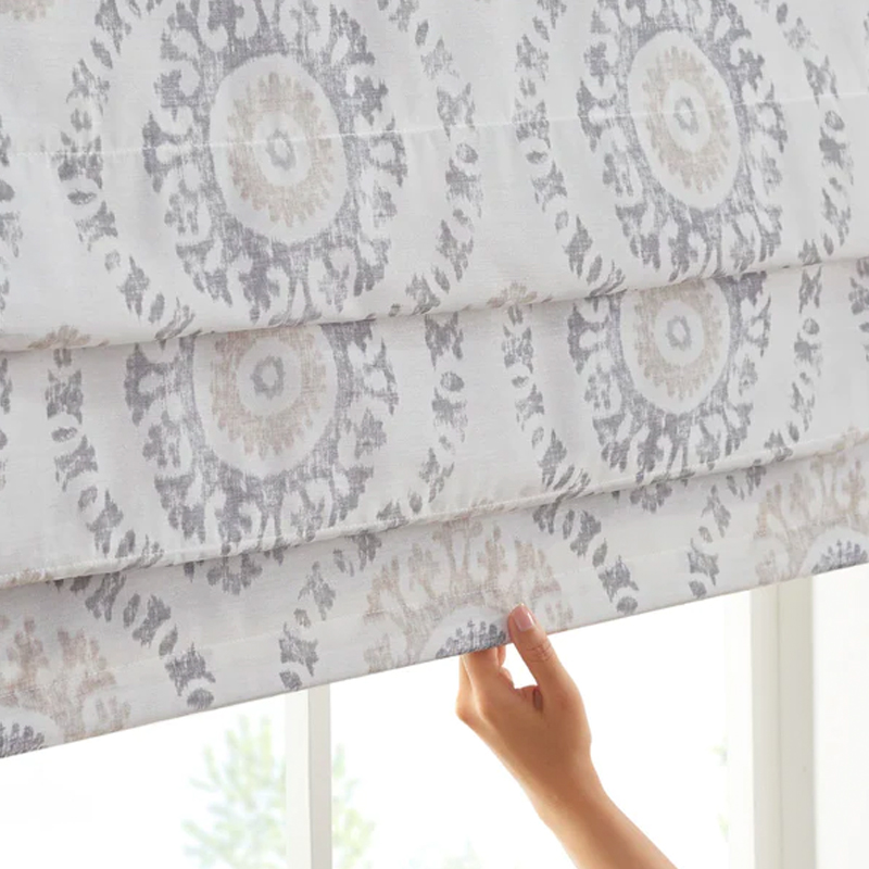 Adonis by Waverly® Medallion Cordless Roman Shade