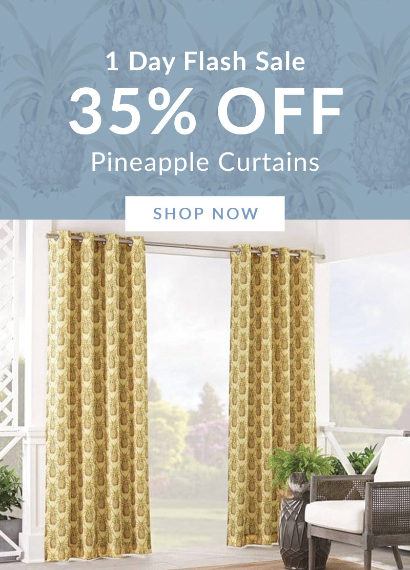 Sun & Shade by Waverly Pineapple Grove Outdoor Curtain Panel