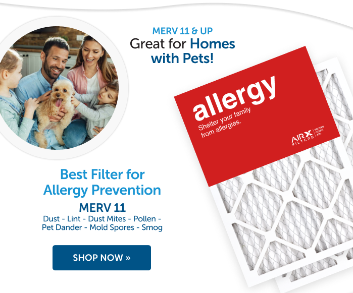 Best filter for allergy prevention MERV 11