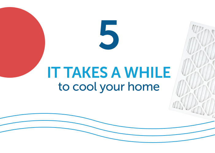 5. It takes a while to cool your home