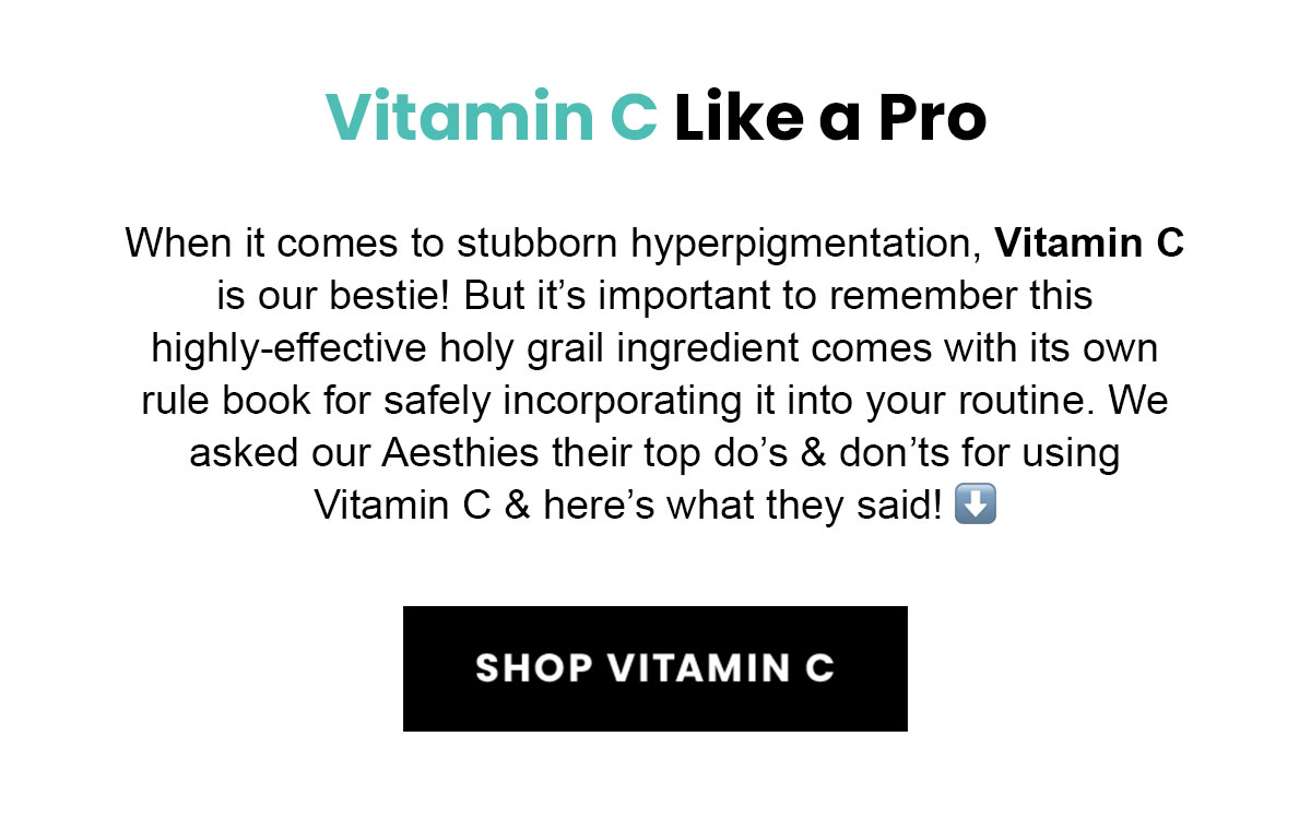 📝 Dos and Don’ts of using Vitamin C - Urban Skin Rx