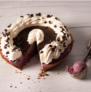 Black Raspberry Chip Ice Cream Pie