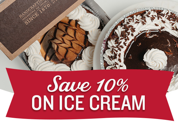 Save 10% on ice cream