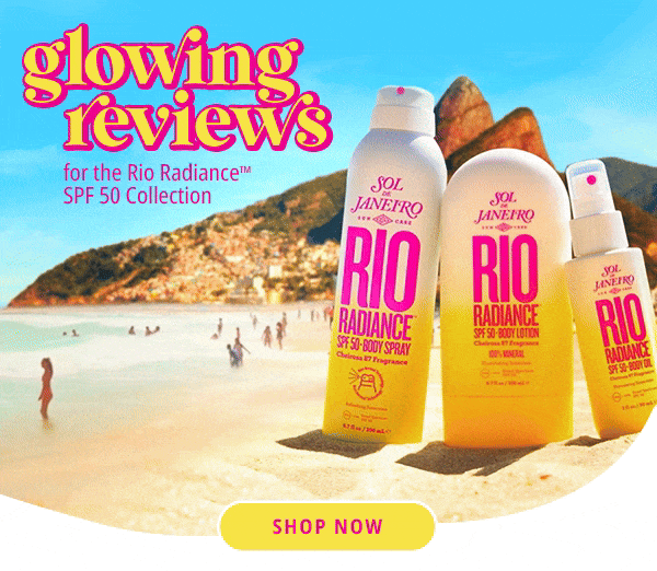 Glowing Reviews for the Rio Radiance SPF 50 Collection - Shop Now