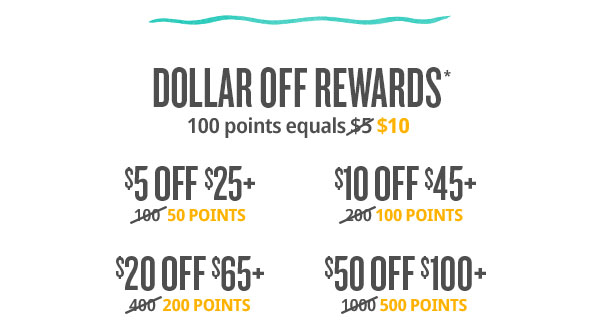 Dollar Off Rewards*