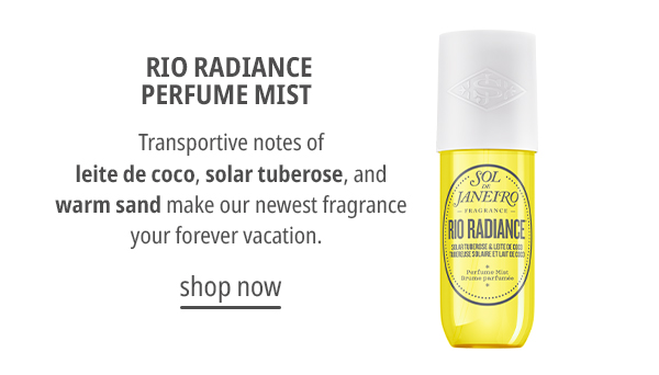 Rio Radiance Perfume Mist is here!!☀️🌼💛 Available NOW on soldejaneir