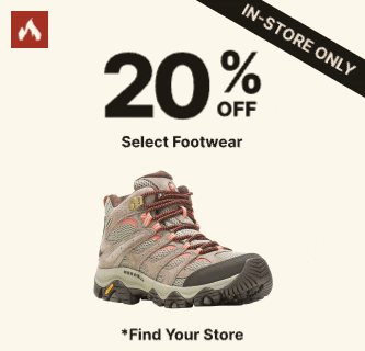 20% Off Select Footwear | In-store Only