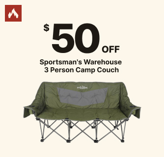 $50 Off Sportsman's Warehouse 3 Person Camp Couch