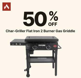 50% Off Char-Griller Flat Iron 2 Burner Gas Griddle