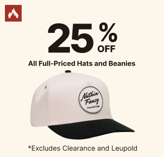 25% Off All Full-Priced Hats & Beanies