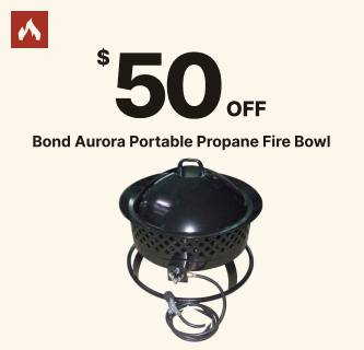 $50 Off Bond Aurora Portable Propane Fire Bowl