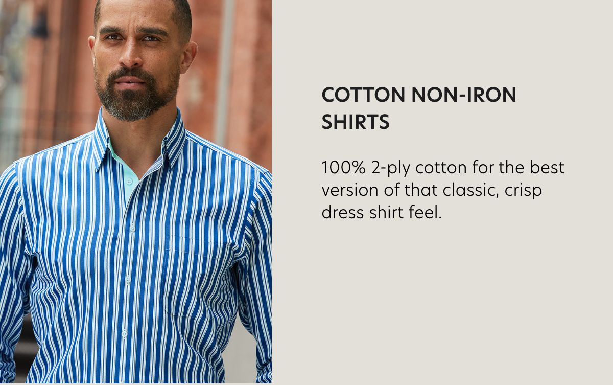 cotton non iron shirts