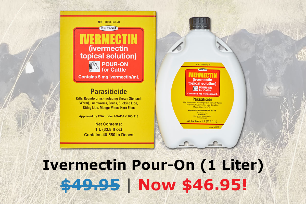 Ivermectin Pour-On 1 Liter Now $46.95 (46827)