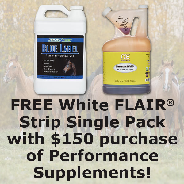 Free White Flair Strip Single Pack with $150 purchase of Performance Supplements - Shop Now