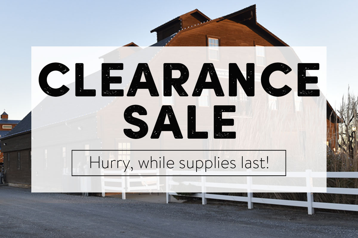 Clearance Sale - Hurry, while supplies last