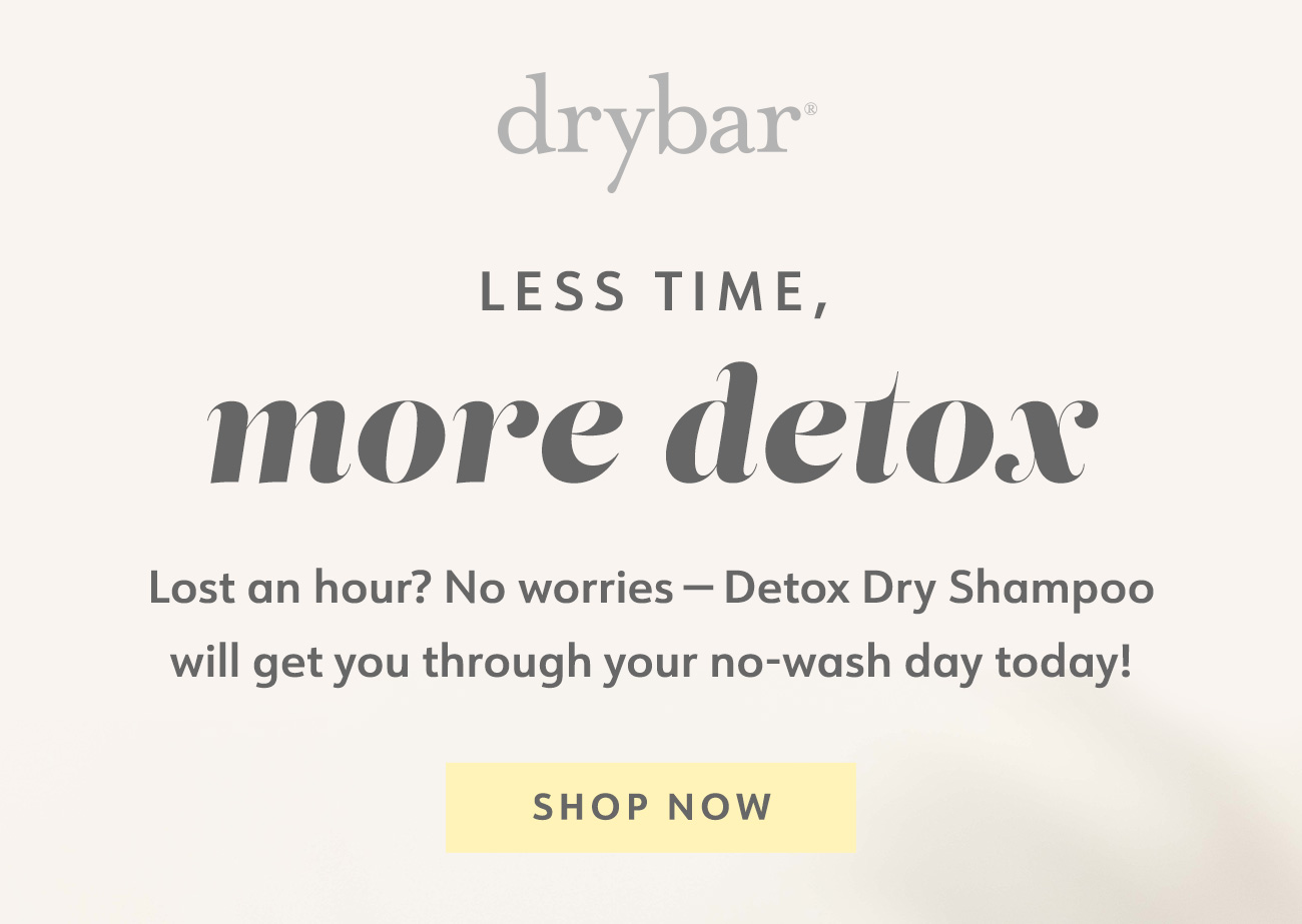 Detox dry shampoo