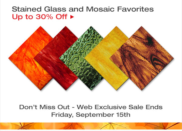 Fall Glass Sale Stained Glass