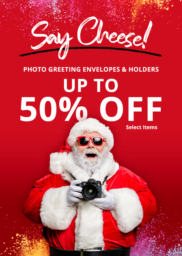 Say Cheese! PHOTO GREETING ENVELOPES % HOLDERS | UPTO 50% OFF Select Items