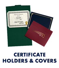 CERTIFICATE HOLDERS & COVERS