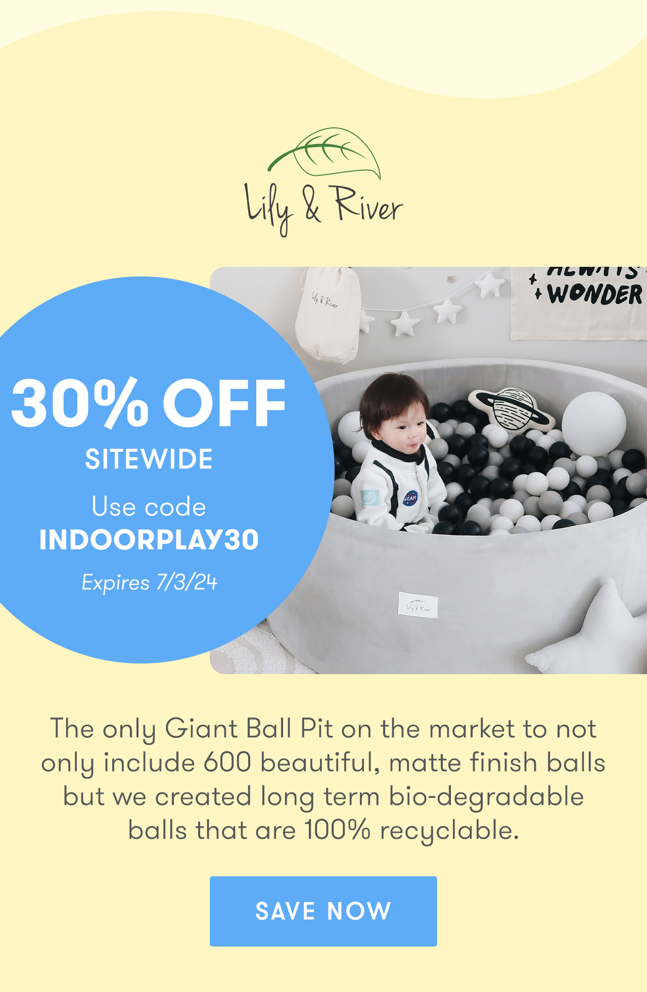 Lily & River: Take 30% off sitewide with code INDOORPLAY30