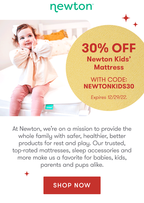 30% Off Newton Kids' Mattress | Shop Now