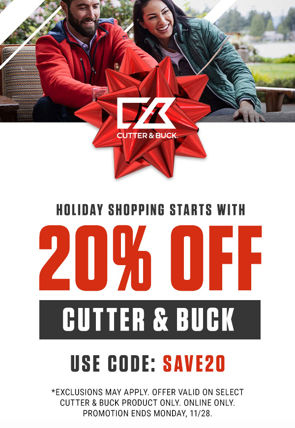 Enjoy 20% Off Cutter & Buck Using Code: SAVE20