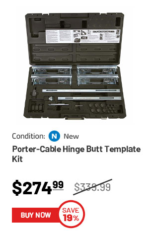 Porter Cable Hinge Butt Template