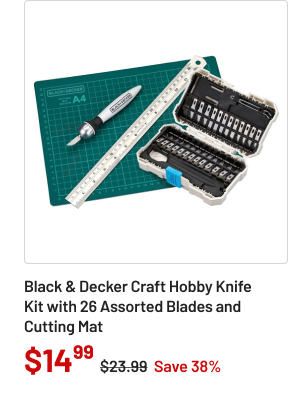Black & Decker craft hobby knife kit