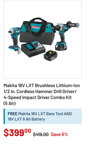 Makita 18V LXT cordless hammer drill driver 4 speed combo kit