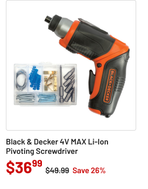 Black & Decker 4V MAX screwdriver