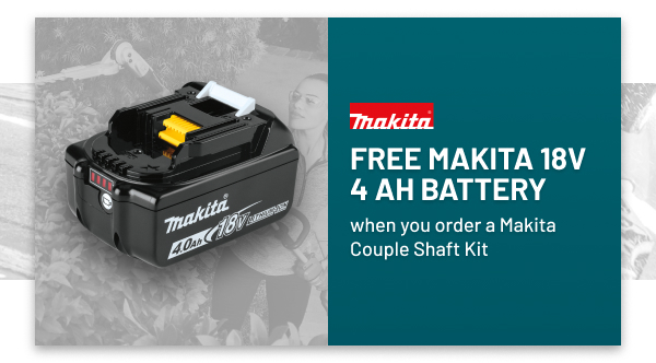 Free Makita 18V 4 AH Battery