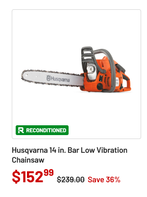 Husqvarna 14 in. Bar Low Vibration Chainsaw