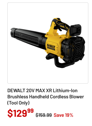 Dewalt 20V MAX XR Lithium-Ion Brushless Handheld Cordless Blower (Tool Only)