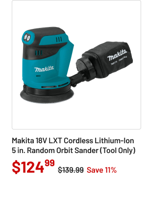 Makita 18V LXT Cordless Lithium-Ion 5 in. Random Orbit Sander (Tool Only)