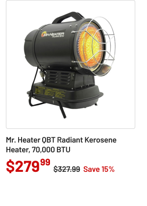 Mr. Heater Qbt Radiant Kerosene Heater, 70,000 Btu