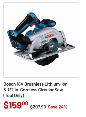 Bosch 18V Brushless Lithium-Ion 6-1/2 in. Cordless Circular Saw (Tool Only)