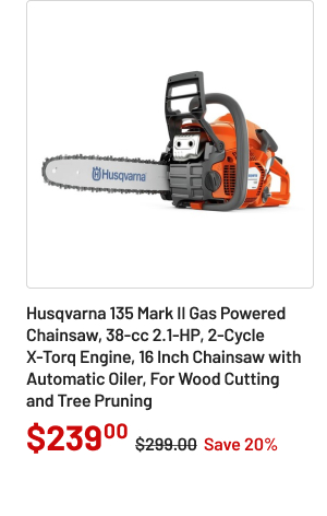 Husqvarna 135 Mark II 38cc 2.1 HP 2 Cycle 16 in. Gas Chainsaw